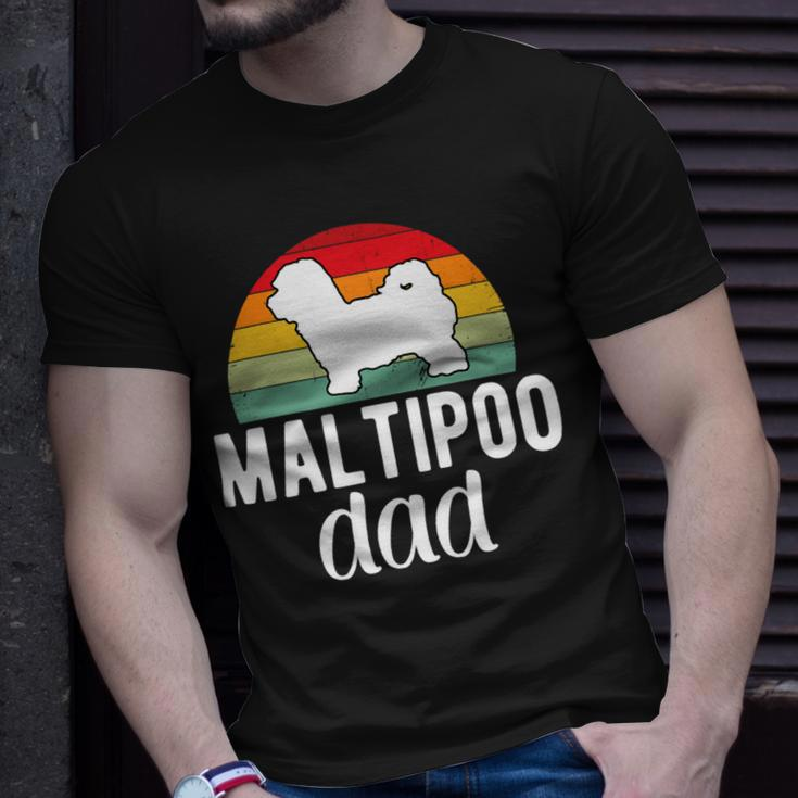 Dog Maltipoo Dad Quote Father Daddy Funny Maltipoo Dog Owner Unisex T-Shirt Gifts for Him