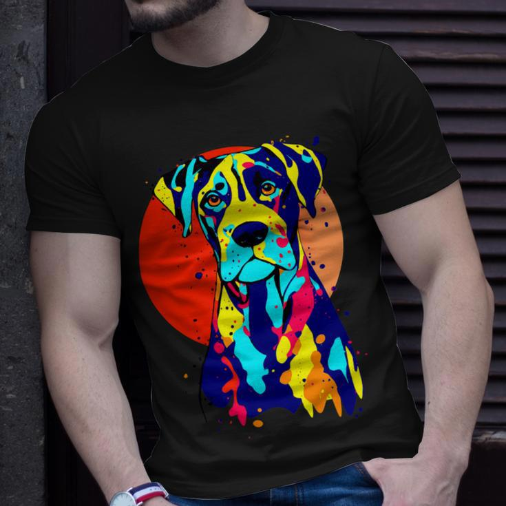 Dogbreed Great Dane Pop Art Colorful Unisex T-Shirt Gifts for Him