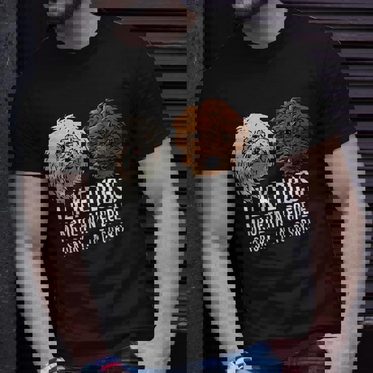 I Like Dogs More Than People Dog Adult & T-shirt Gifts for Him