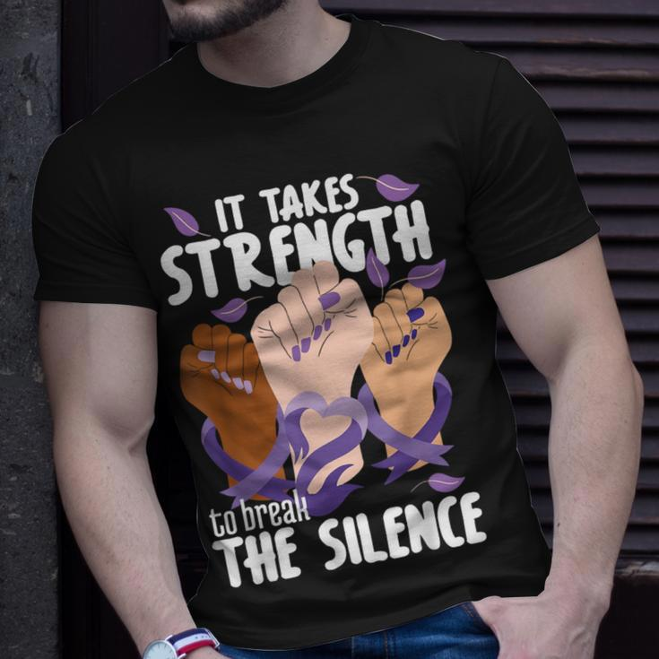 Domestic Violence Awareness Break The Silence T-Shirt Gifts for Him