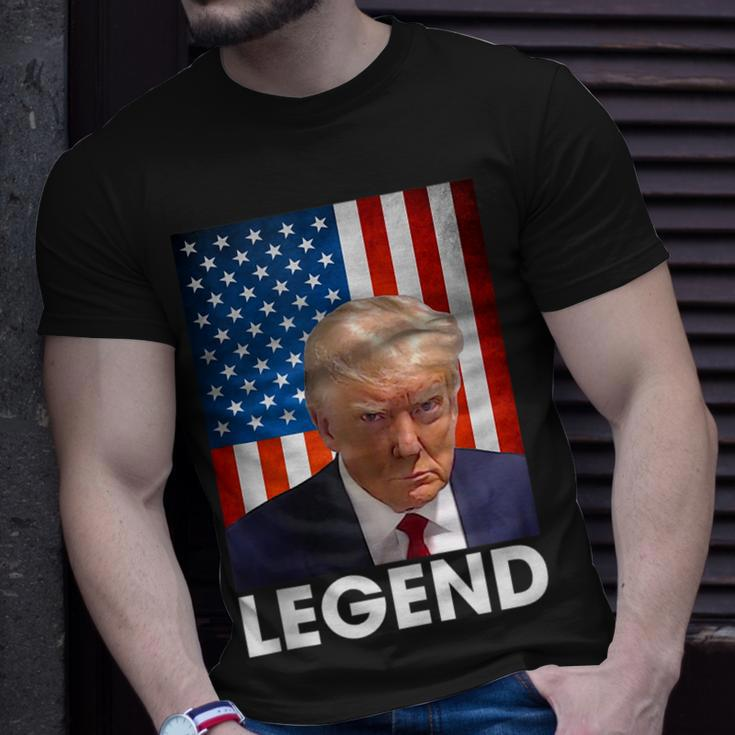 Donald Trump 2024 Shot President Legend American Flag T-Shirt Gifts for Him
