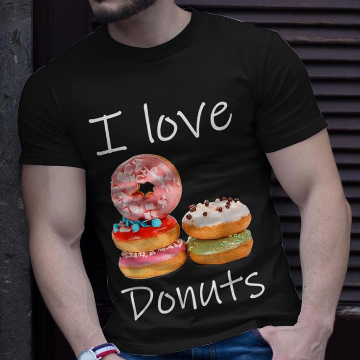 Donut Lover I Love Donuts Doughnut Sprinkles Unisex T-Shirt Gifts for Him