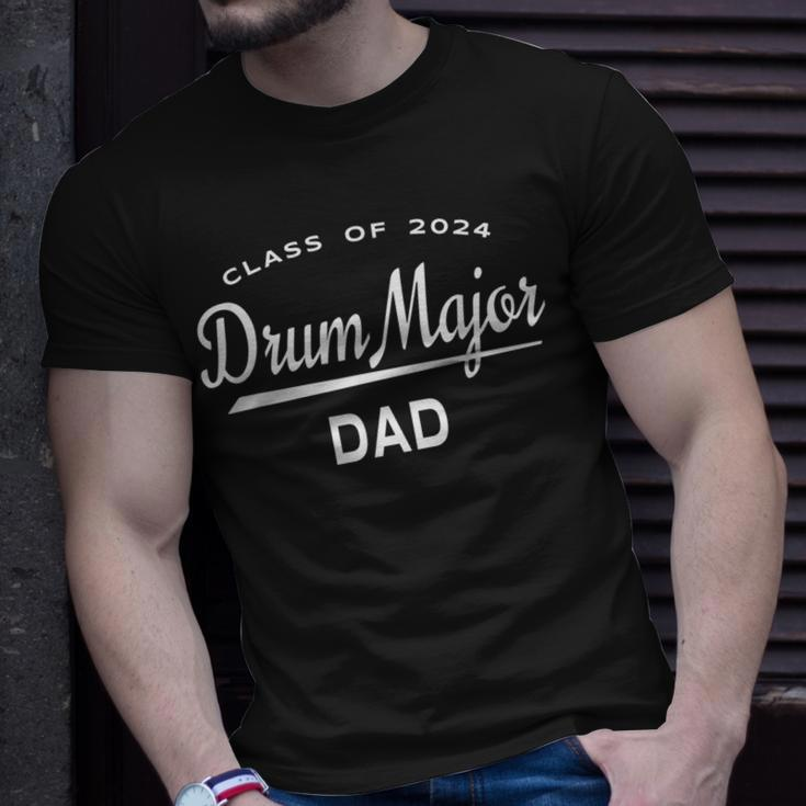 Drum Major Dad Class 2024 Marching Band Family Gift For Mens Gift For Women Unisex T-Shirt Gifts for Him