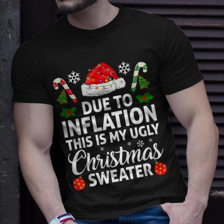 Due To Inflation This Is My Ugly Sweater For Christmas T-Shirt Gifts for Him