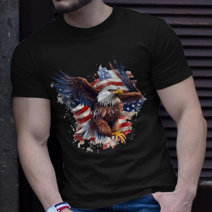 Eagle Of Freedom Merica Patriotic Usa Flag 4Th Of July 2023 Unisex T-Shirt Gifts for Him