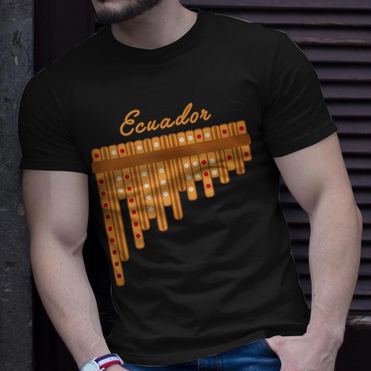Ecuadorian Rondador Instrument Ecuador T-Shirt Gifts for Him