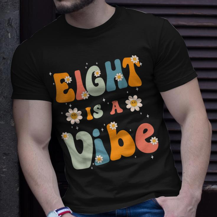 Eight Is A Vibe 8Th Birthday Party 8 Eight Year Old Kids Unisex T-Shirt Gifts for Him