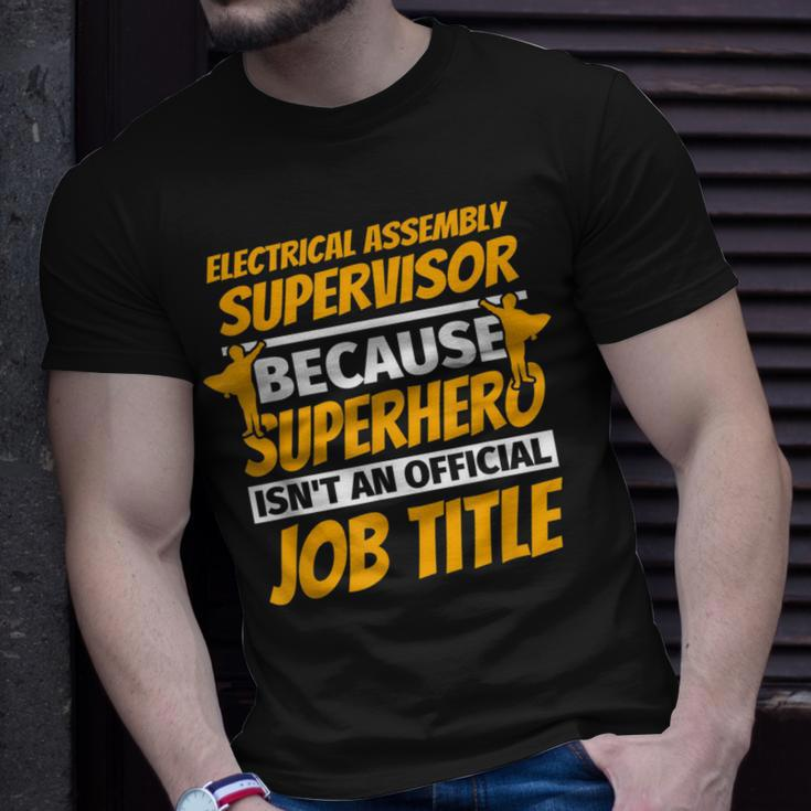 Electrical Assembly Supervisor Humor T-Shirt Gifts for Him