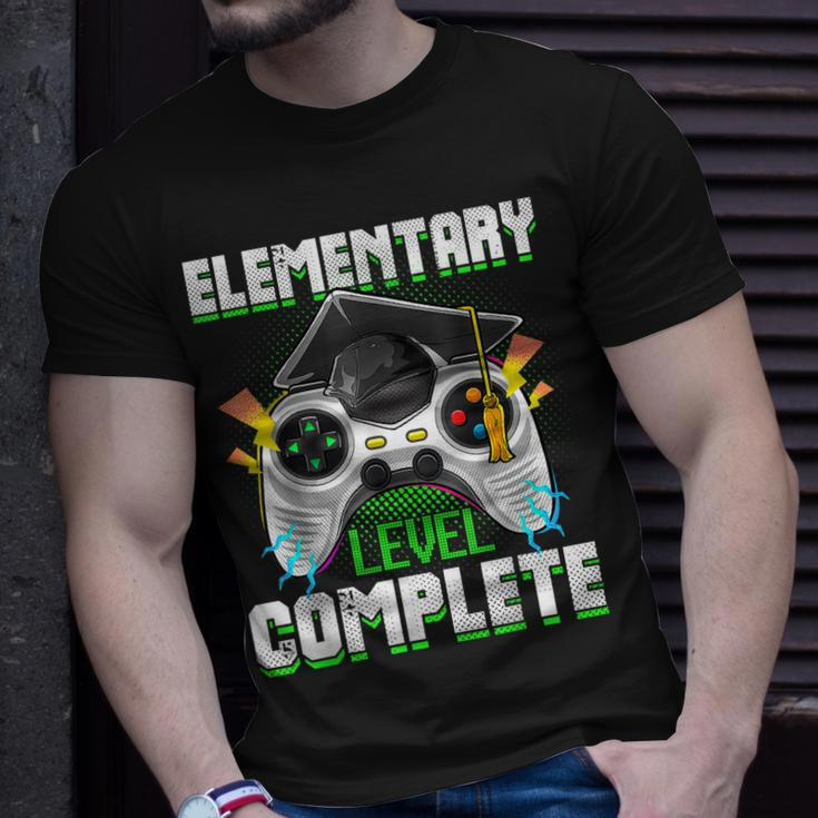 Elementary Level Complete Gamer Graduation Video Games Boys Unisex T-Shirt Gifts for Him