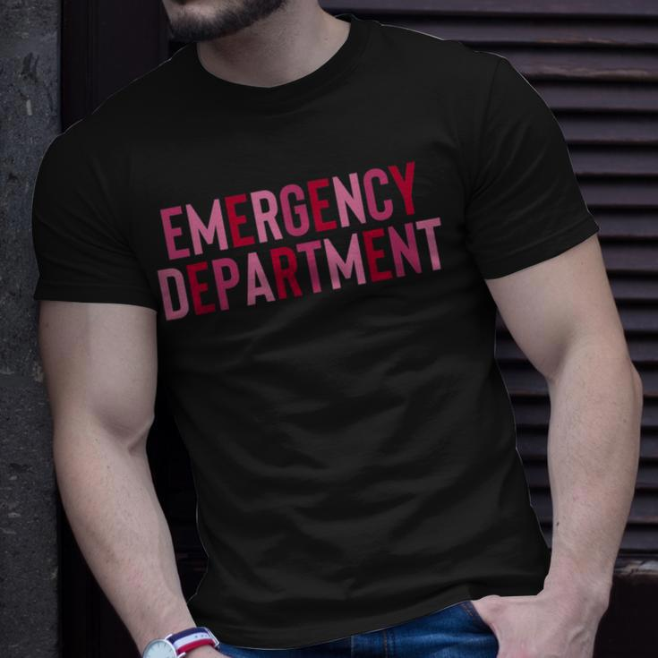 Emergency Department Emergency Room Healthcare Nursing Unisex T-Shirt Gifts for Him