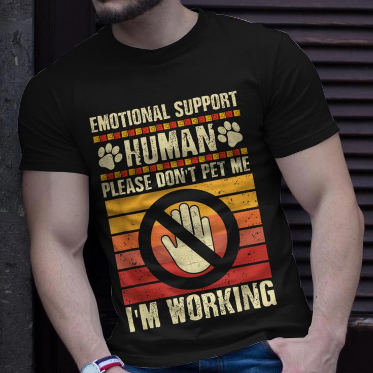 Emotional-Support Human Halloween Costume Do Not Pet Me Unisex T-Shirt Gifts for Him