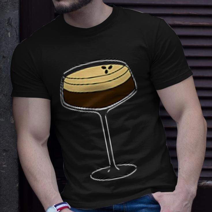 Espresso Martini Minimalist Elegance Apparel T-Shirt Gifts for Him