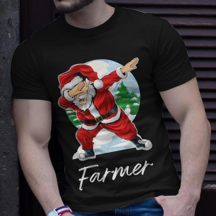 Farmer Name Gift Santa Farmer Unisex T-Shirt Gifts for Him