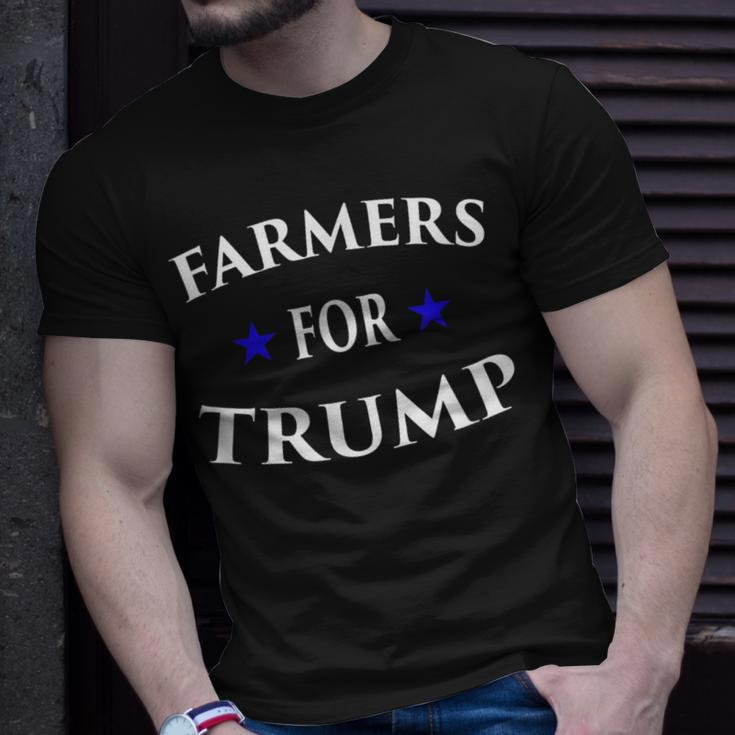 Farmers For Trump Farm Ranch Tractor Heartland Country T-Shirt Gifts for Him