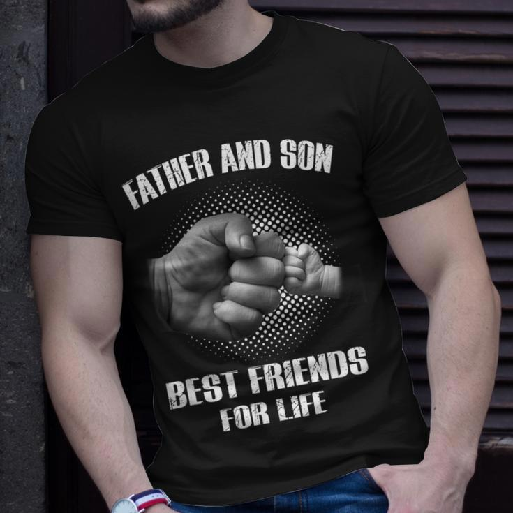 Father & Son Best Friend For Life Daddy Son Fist Bump Gift Unisex T-Shirt Gifts for Him