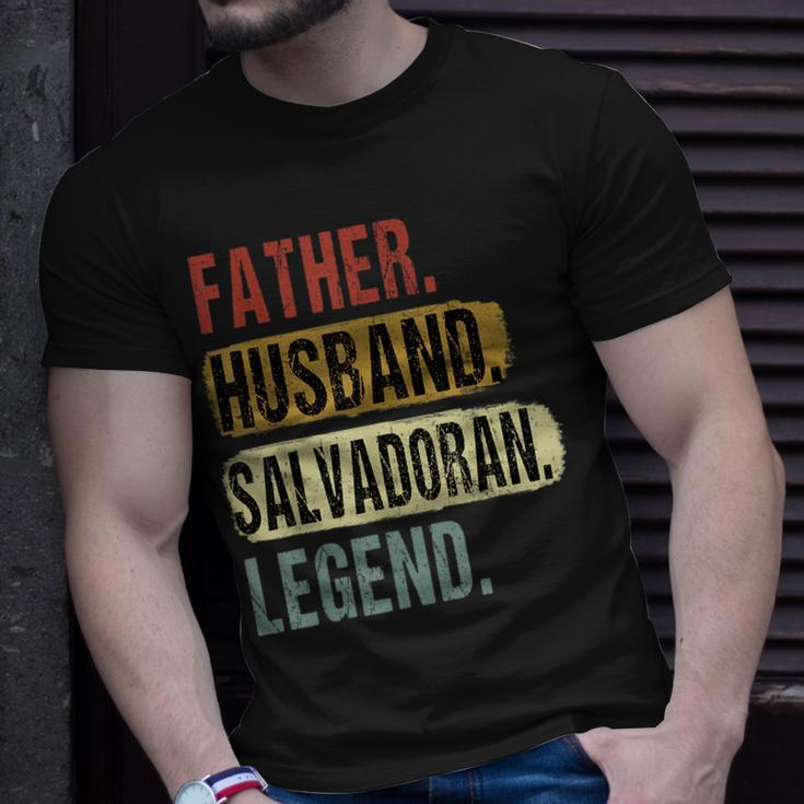 Father Husband Salvadoran Legend El Salvador Dad Fathers Day Unisex T-Shirt Gifts for Him