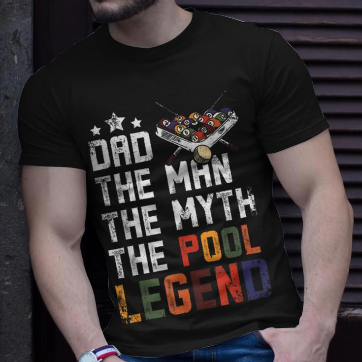 Fathers Day Dad The Pool Billiards Legend Unisex T-Shirt Gifts for Him