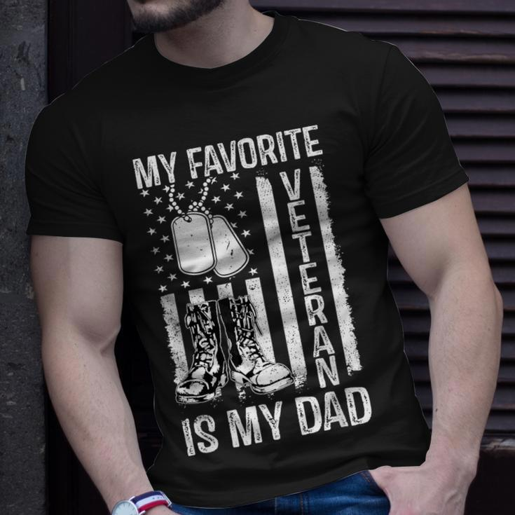 My Favorite Veteran Is My Dad Army Military Veterans Day T-Shirt Gifts for Him