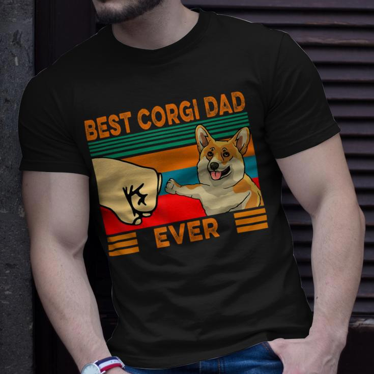 Fist Bump Best Corgi Dad Ever Unisex T-Shirt Gifts for Him