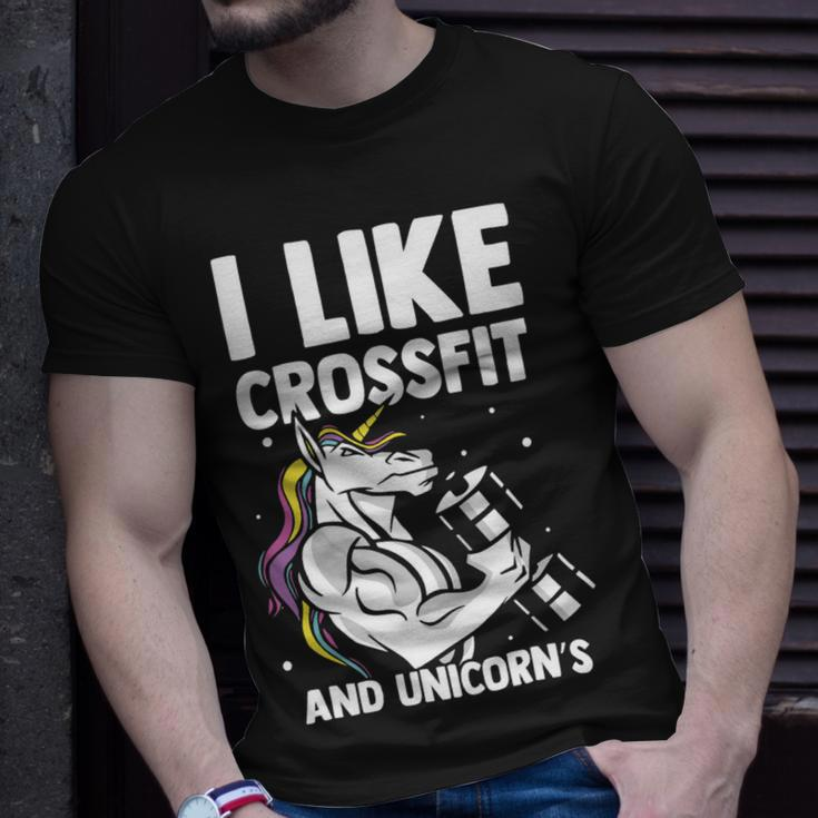 Fitness Unicorn Bodybuilding Sport Lift Weighlifter Gym Unisex T-Shirt Gifts for Him