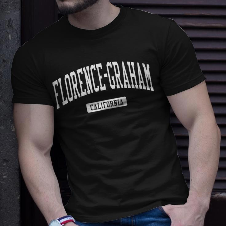 Florence-Graham California Ca Vintage Athletic Sports T-Shirt Gifts for Him