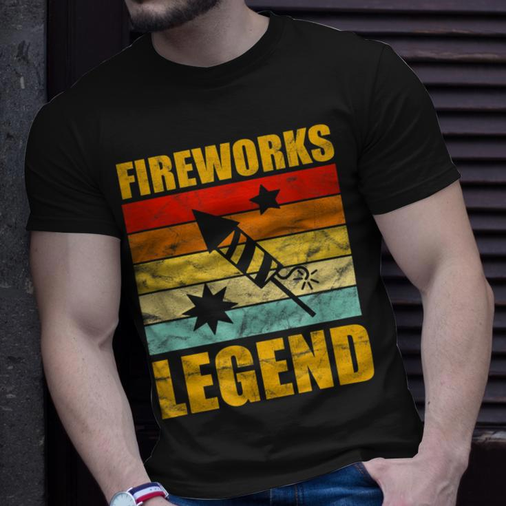 Fourth Of July Fireworks Legend Funny Independence Day 1776 Unisex T-Shirt Gifts for Him