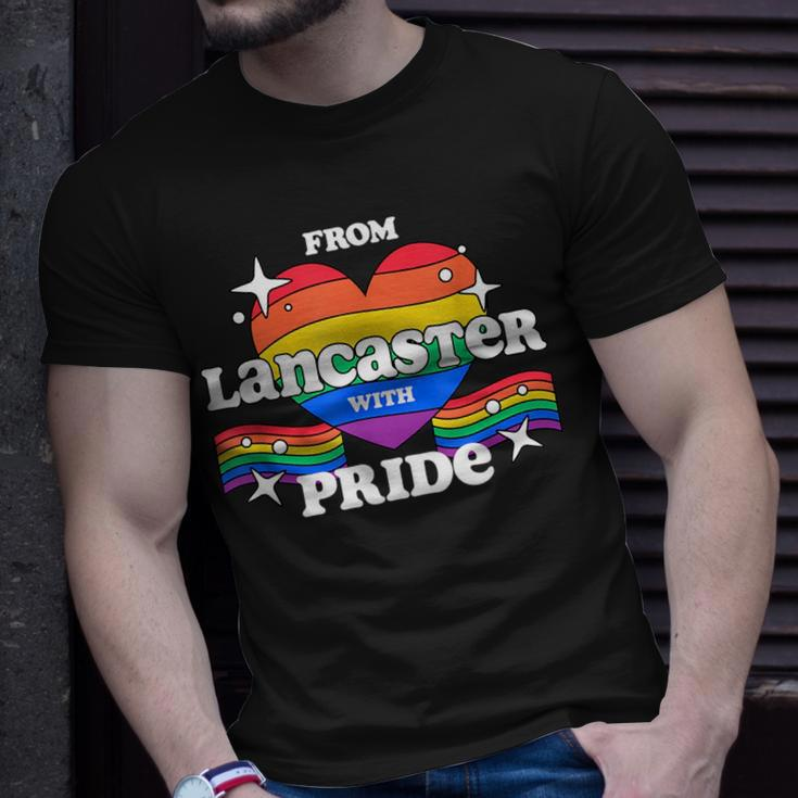 From Lancaster With Pride Lgbtq Gay Lgbt Homosexual Unisex T-Shirt Gifts for Him