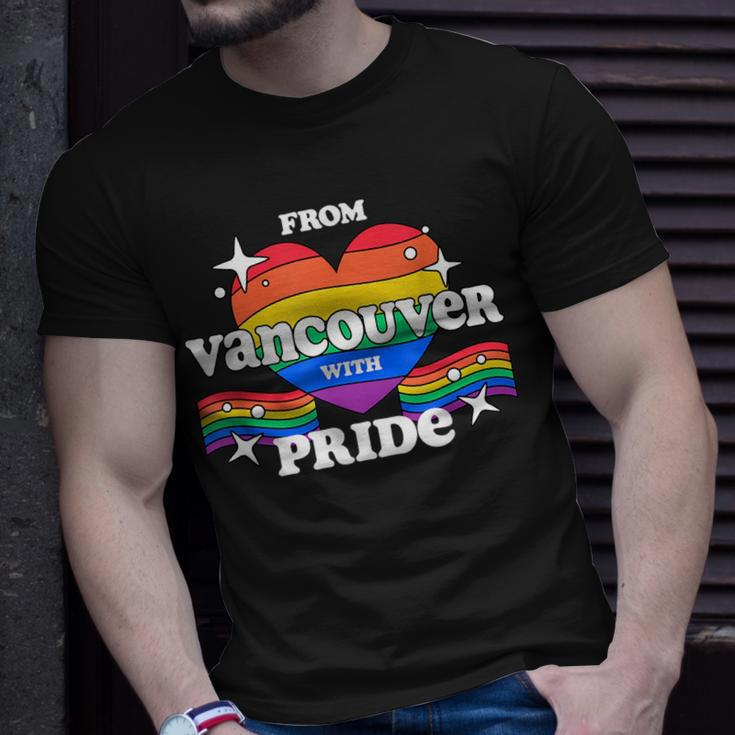 From Vancouver With Pride Lgbtq Gay Lgbt Homosexual Unisex T-Shirt Gifts for Him