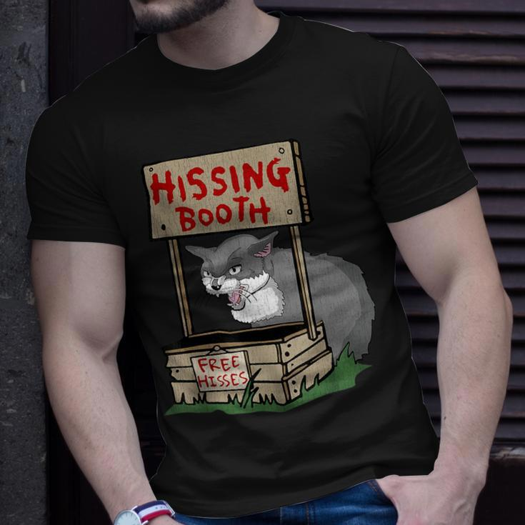 Angry Cat Memes Hissing Booth Free Hisses Kitten Lover T-Shirt Gifts for Him