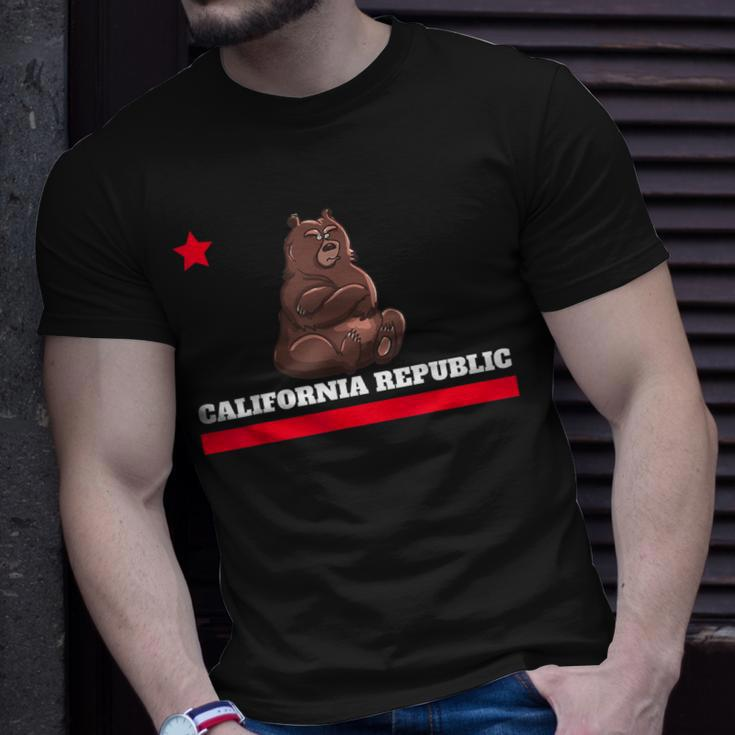 California Republic State Flag NoveltyT-Shirt Gifts for Him