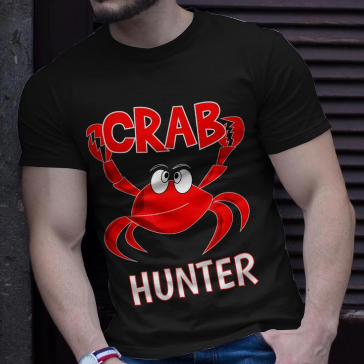 Crab Hunter Crabbing Seafood Hunting Crab Lover T-Shirt Gifts for Him