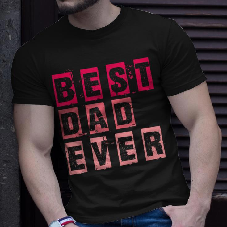 Funny Fathers Day Best Dad Ever Vintage Daughter Dada Unisex T-Shirt Gifts for Him