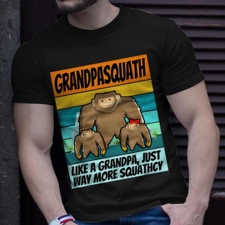 Funny Grandpa Squatch Grandpasquatch Squatchy Unisex T-Shirt Gifts for Him