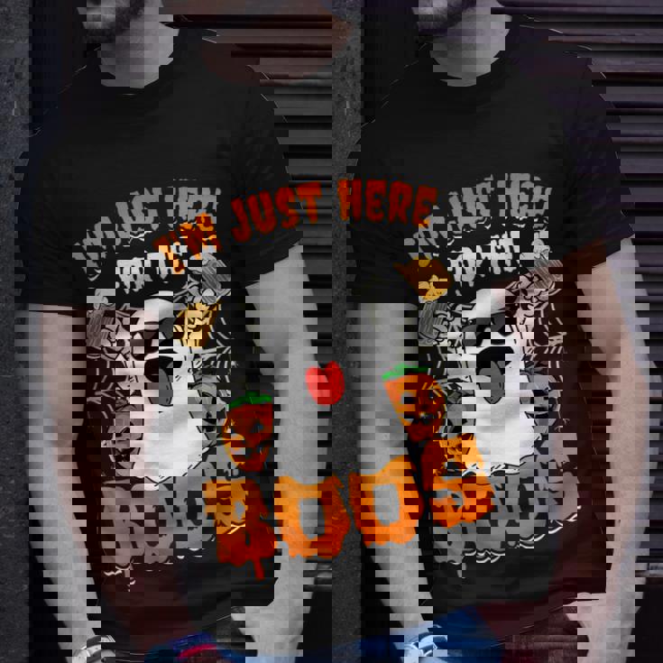 Halloween Ghost Costume I'm Just Here For The Boos T-Shirt Gifts for Him