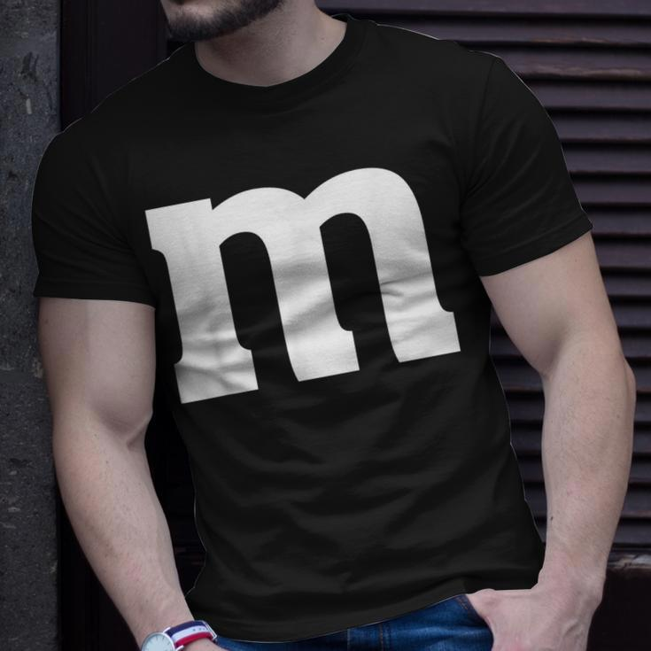 Letter M Halloween Matching Color Costume Group Family T-Shirt Gifts for Him