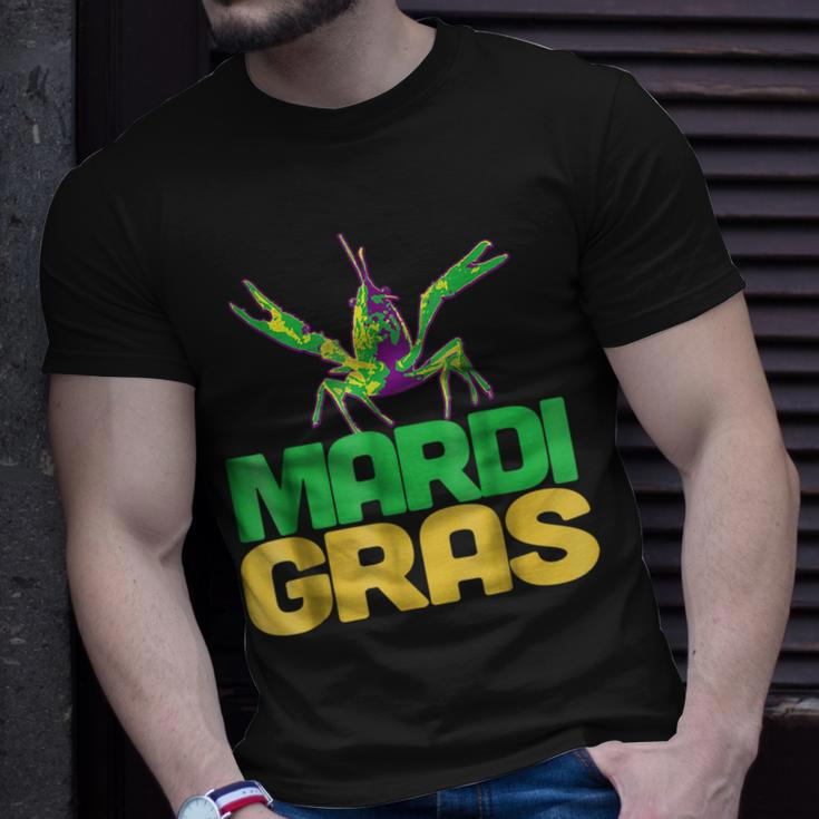 Funny Mardi Gras Crawfish Carnival New Orleans Party Unisex T-Shirt Gifts for Him