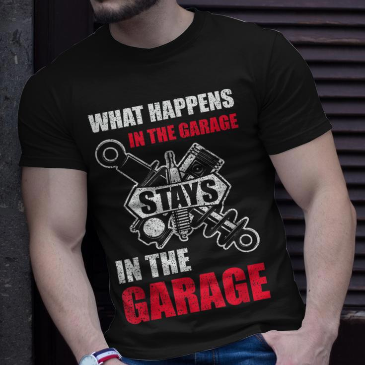 Funny Mechanic For Men Car Dad Garage Father Day Car Lover Unisex T-Shirt Gifts for Him