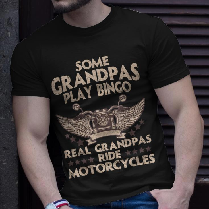 Funny Motorcycle For Grandpa Men Biker Motorcycle Rider Unisex T-Shirt Gifts for Him