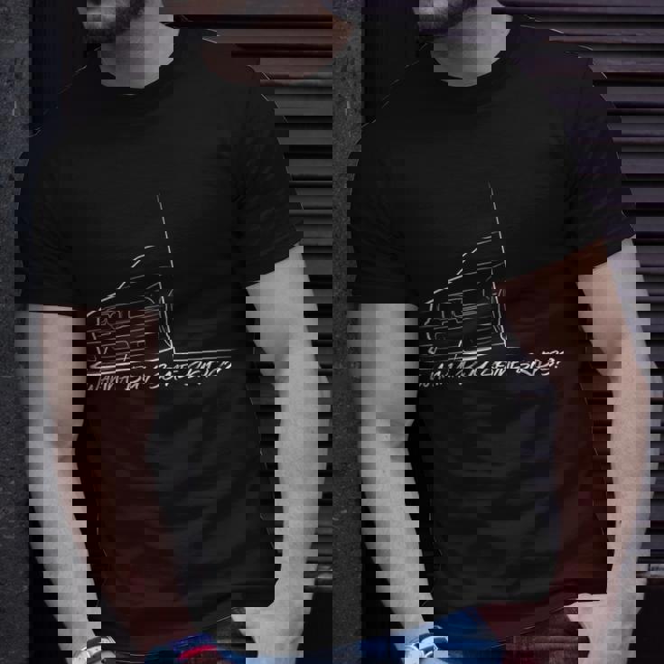 Funny Peeking E36 Drift Car Graphic Unisex T-Shirt Gifts for Him