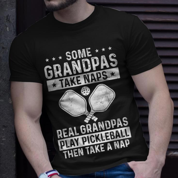 Funny Pickleball Design For Men Grandpa Pickleball Player Unisex T-Shirt Gifts for Him