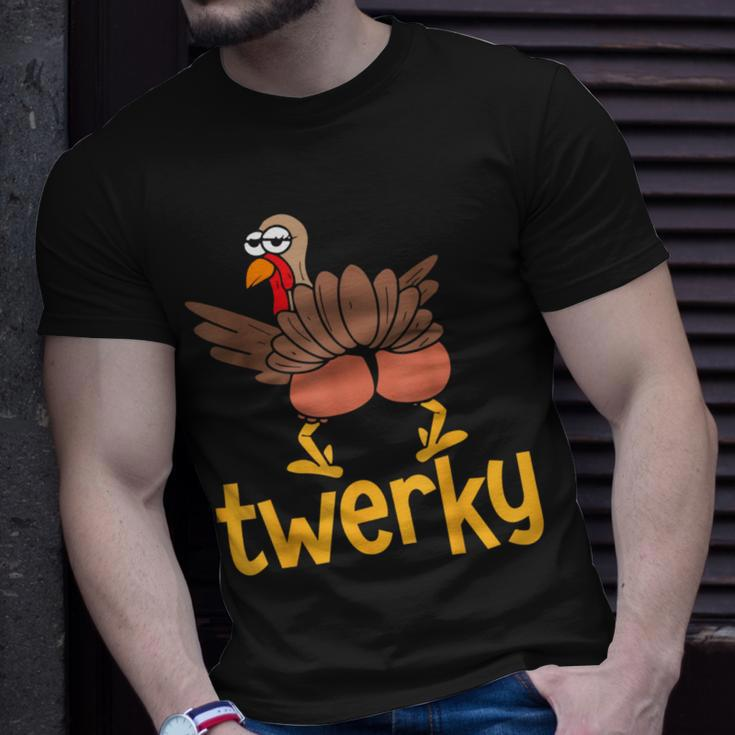 Thanksgiving Turkey Twerky Family Matching Youth T-Shirt Gifts for Him