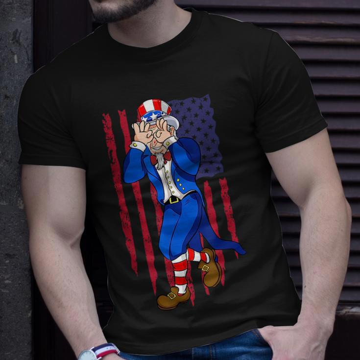 Funny Uncle Sam Dance 4Th Of July Independence Day Unisex T-Shirt Gifts for Him