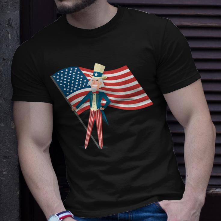 Funny Uncle Sam Griddy 4Th Of July Independence Day Unisex T-Shirt Gifts for Him