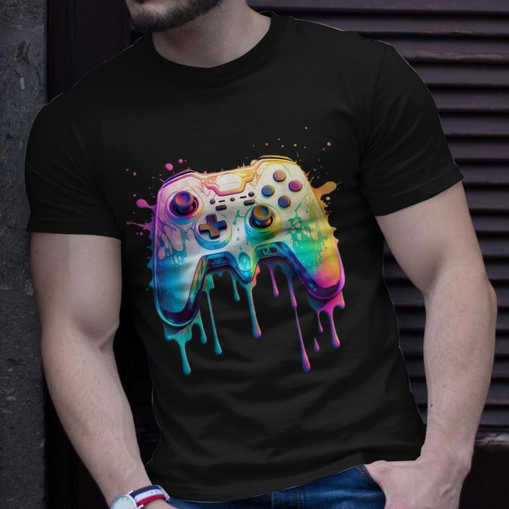 Gamer Graphic Video Game Colorful Video Game Lover T-Shirt Gifts for Him