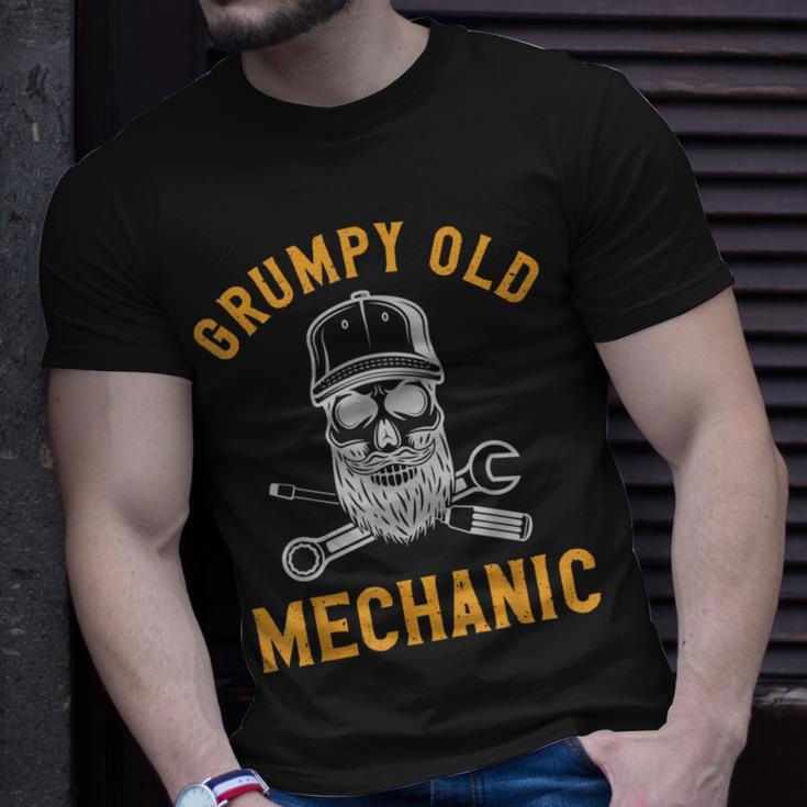 Garage Automechanic Car Guy Grumpy Old Mechanic Gift For Mens Unisex T-Shirt Gifts for Him