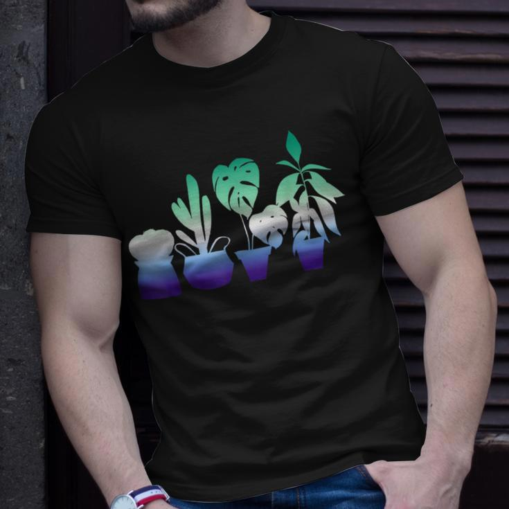 Gardening Mlm Pride Gardener Subtle Lgbt Gay Male Mlm Flag Unisex T-Shirt Gifts for Him