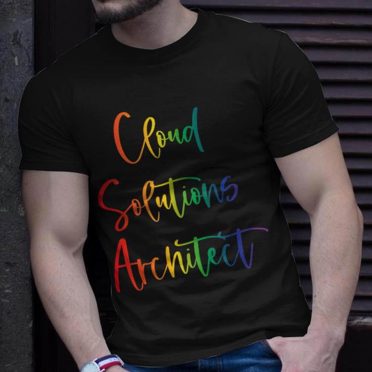 Gay Lesbian Pride Lives Matter Cloud Solutions Architect T-Shirt Gifts for Him