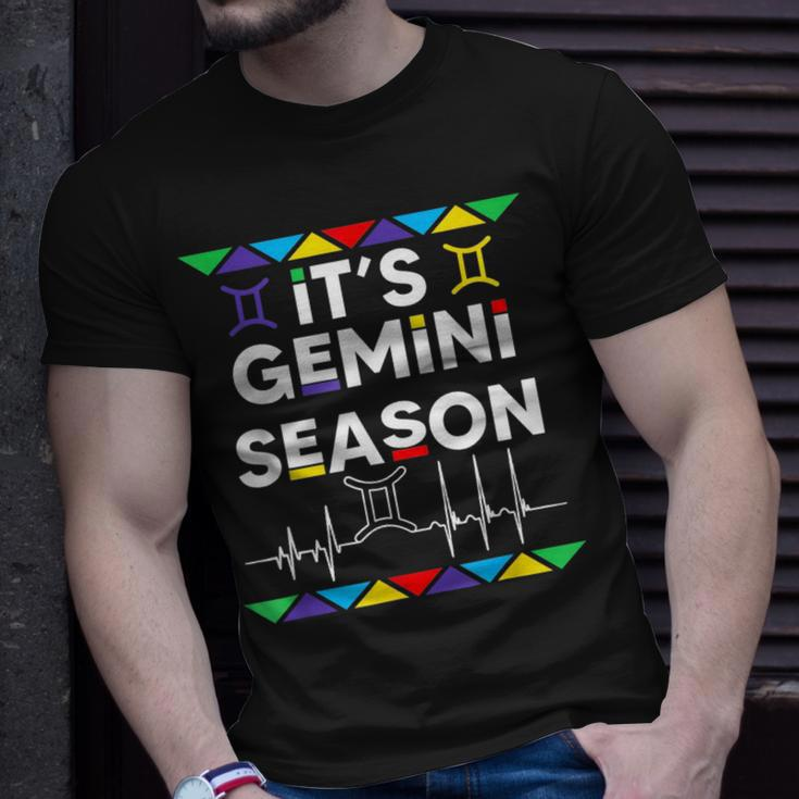 Gemini Season Zodiac Sign Funny Birthday Boys Girls Unisex T-Shirt Gifts for Him