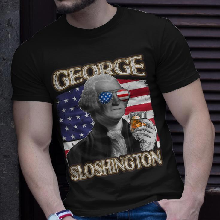George Washington 4Th Of July George Sloshington Men Women Unisex T-Shirt Gifts for Him