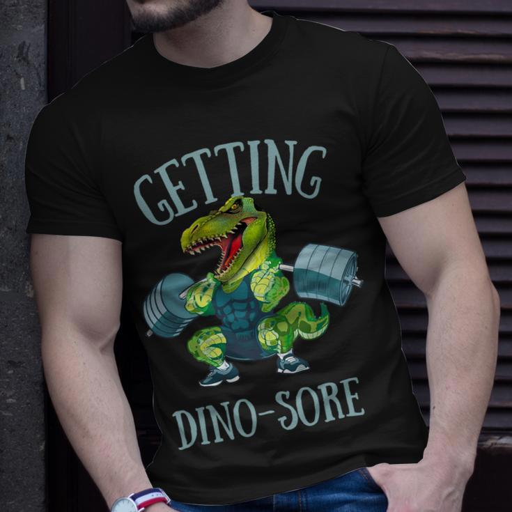 Getting Dinosore Funny Weight Lifting Workout Gym Unisex T-Shirt Gifts for Him